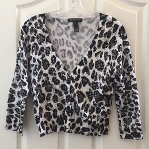 FINAL MARKDOWN LADIES’ INC Sequined Cardigan Sweater (PL)